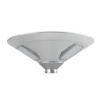 New Design 50W Solar UFO LED Street Light Installed on a Pole of Three or Four Meters Brightness Is Very Good